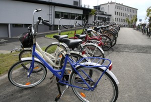 Toijalan Yhteiskoulun polkupyörätelineet täyttyivät Jopoista jo viime vuoden syyskuussa. 