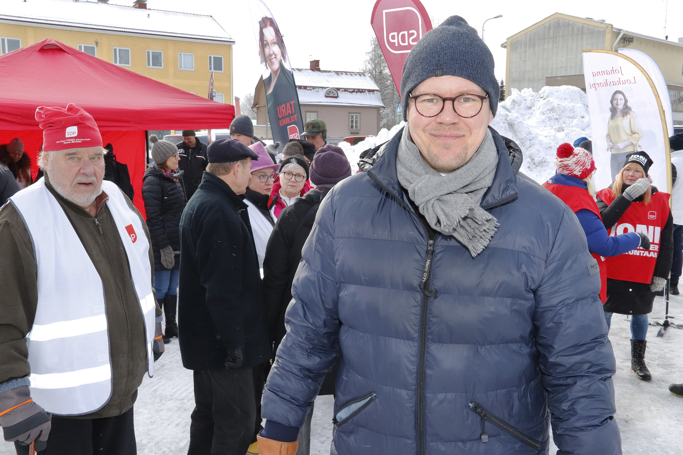 Demareiden Antti Lindtman vieraili lauantaina Akaassa Meidän ja