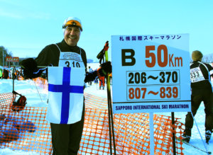 Risto Ihamäki lähdössä Sapporon maratonille.