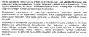 Jommi Suonkedon 26.9. tekemän tutkimuksen raportissa kerrotaan, miksi hän suositteli tässä vaiheessa vain rossipohjan luukkujen poistamista ja sisäpuolisen lattiapinnan tiivistyskorjauksia.