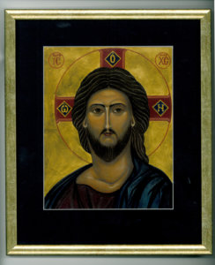 Alpi Ikäheimonen on maalannut ikoneita kymmenen vuotta.