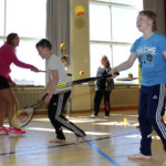 Tennisliiton koulukiertue poikkesi Pappilan ja Arvo Ylpön kouluilla
