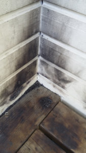 Torstaiaamuna Rasin koulun kuistilla oli vielä nähtävissä nokiset seinät ja palaneista papereista jääneet tuhkat.