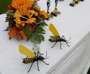 Puolimaratonin voittajat palkittiin taideseppä Rauni Vastinesluoman valmistamilla kookkailla pörriäisillä, hunajatuotepaketeilla ja kukkakimpuilla, ja myös muiden sarjojen ja matkojen kärkipään juoksijoille oli hunajaiset palkinnot. 