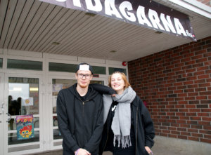 Patrick Koski ja Emma Lidman viettivät Akaassa jo neljännen Höstdagarna-viikonloppunsa. 