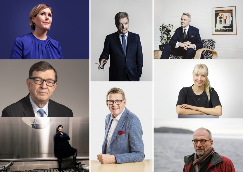 Presidentinvaalit 2018, Haatainen, Haavisto, Huhtasaari, Kyllönen, Niinistö, Torvalds, Vanhanen, Väyrynen