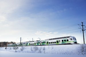 SM4-lähijunat tulevat myös matkustajille tutuiksi joulukuussa alkavan lähijunapilotin aikana. (Kuva: VR:n viestintä Julia Stolp)