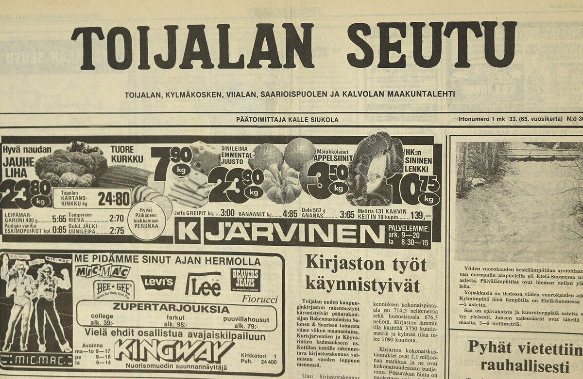 Toijalan Seutu 25.4.1984: Alko lakkoon?