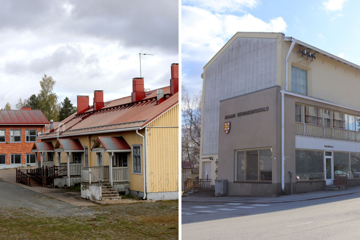 Tämän verran Kylmäkosken Aseman koulusta ja Akaan seurakuntatalosta on nyt tarjottu